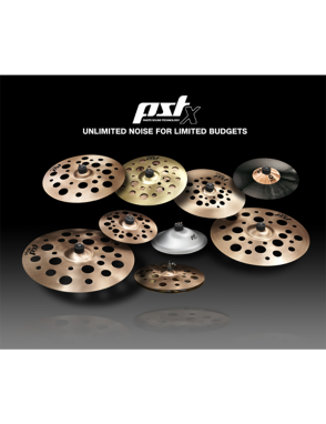 Paiste® PSTX Platillos Set DJs 45: Hi-Hat 12" Crash 12" Ride 12"