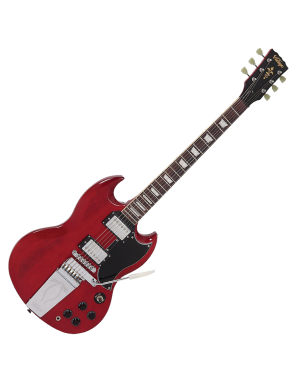 Vintage® VS6 Guitarra Eléctrica Vibrato | Color: Cherry Red
