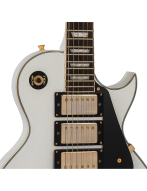Vintage® V1003 Guitarra Eléctrica Les Paul® Hardware Gold | Color: Artic White