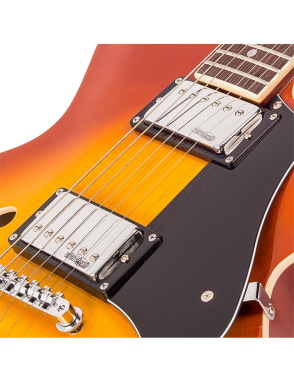 Vintage® VSA500 Guitarra Eléctrica Semi Hollow 335 | Color: Honeyburst