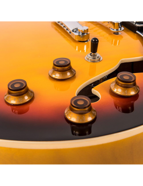 Vintage® VSA500 Guitarra Eléctrica Semi Hollow 335 | Color: Sunburst