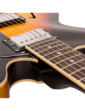 Vintage® VSA500 Guitarra Eléctrica Semi Hollow 335 | Color: Sunburst