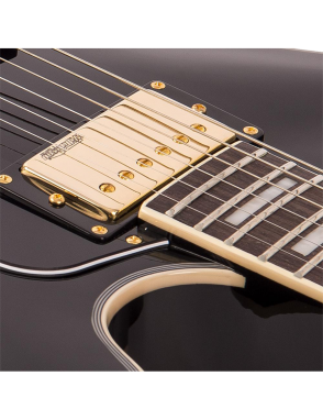 Vintage® VSA500 Guitarra Eléctrica Semi Hollow 335 |Gloss Black