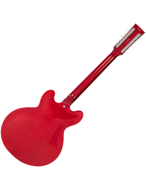 Vintage® VSA500 Guitarra Eléctrica 12 Cuerdas Semi Hollow 335 | Cherry Red