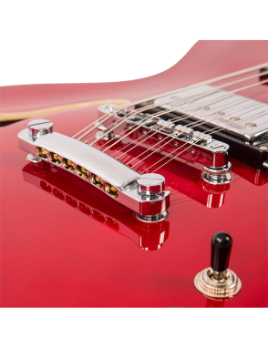 Vintage® VSA500 Guitarra Eléctrica 12 Cuerdas Semi Hollow 335 | Cherry Red