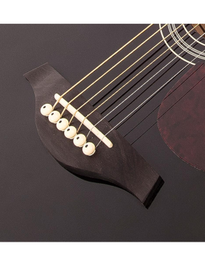 Vintage® V300 Guitarra Acústica | Satín Black