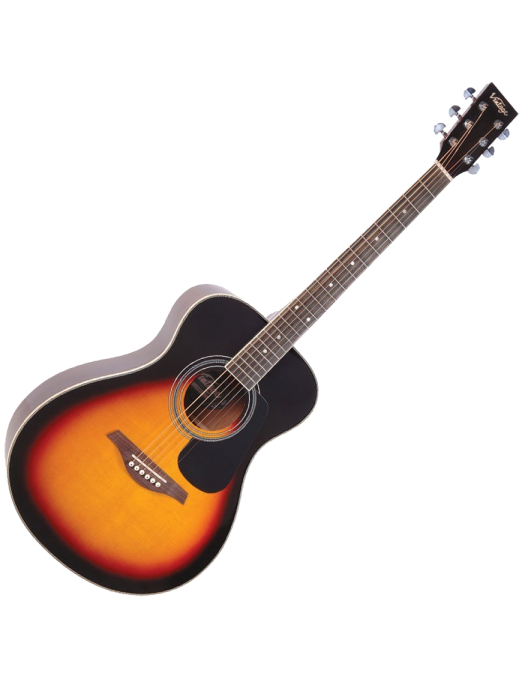 Vintage® V300 Guitarra Acústica | Vintage Sunburst