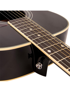 Vintage® VE300 Guitarra Folk Electroacústica  Fishman® | Gloss Black