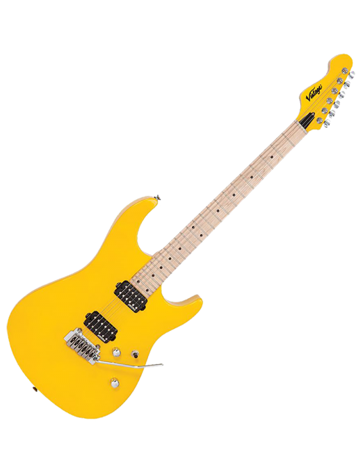 Vintage® V6M24 Guitarra Eléctrica 24F Maple Tremolo | Daytona Yellow