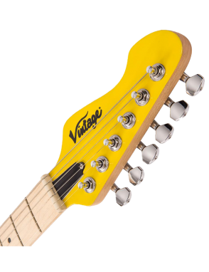 Vintage® V6M24 Guitarra Eléctrica 24F Maple Tremolo | Daytona Yellow