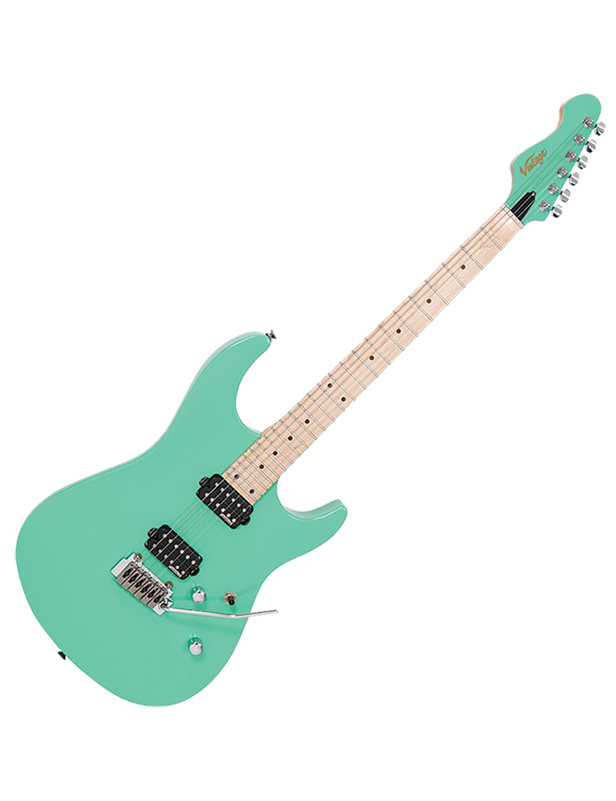Vintage® V6M24 Guitarra Eléctrica 24F Maple Tremolo | Ventura Green