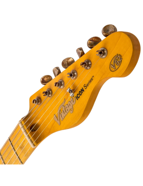 Vintage® V52m Guitarra Eléctrica Maple Tipo Tele® Gastada | Butterscotch