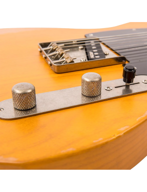 Vintage® V52m Guitarra Eléctrica Maple Tipo Tele® Gastada | Butterscotch