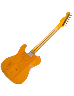 Vintage® V52 Guitarra Eléctrica Tipo Tele® Gastada Color: Butterscotch