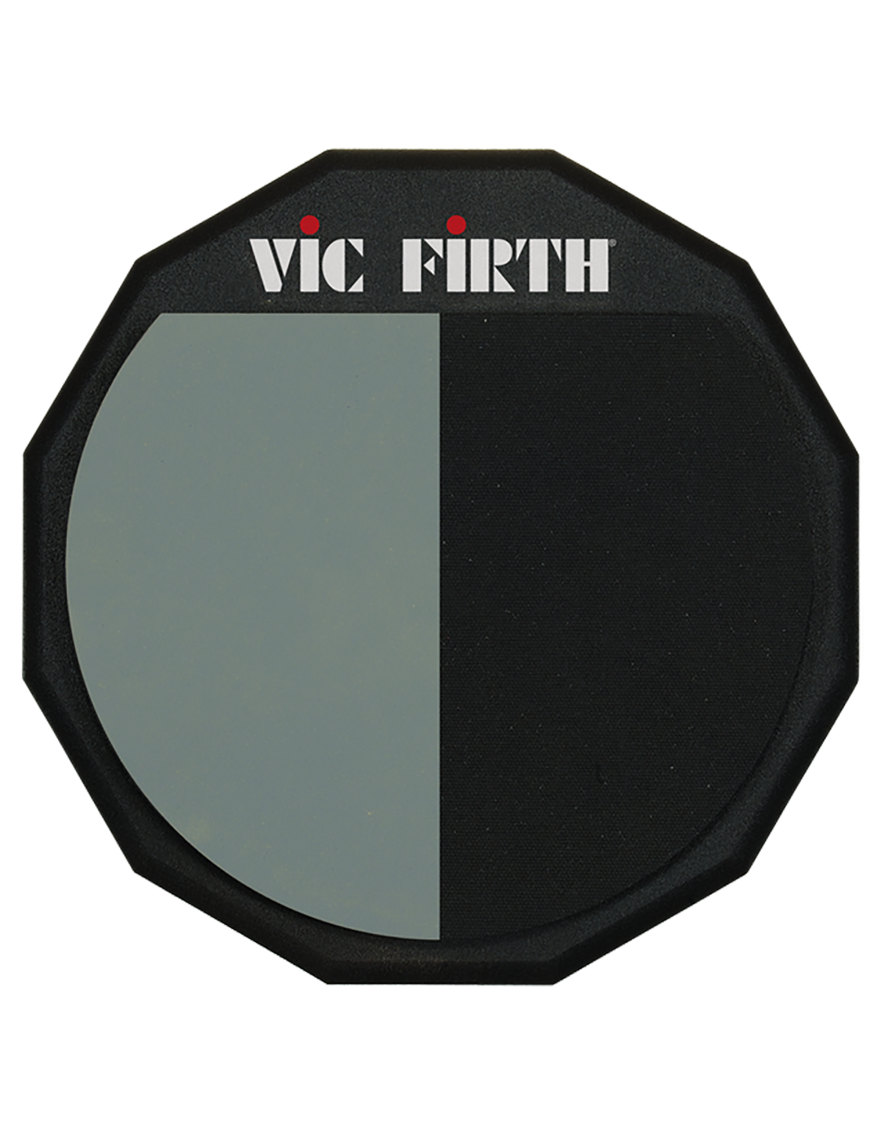VIC FIRTH® PAD12H Pad Práctica 12" Superficie Dividida