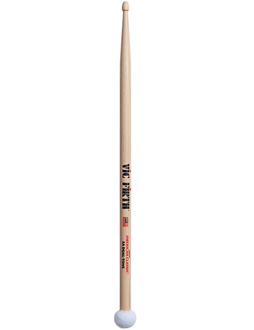 VIC FIRTH®  5A Dual Tone American Classic® Baqueta Punta Madera Punta Fieltro