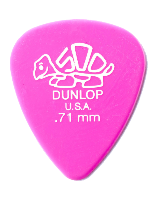 Dunlop® 41 Delrin 500 Uñetas Tortex® Calibre: .71 mm Color: Rosada |12 Unidades