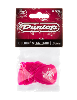 Dunlop® 41 Delrin 500 Uñetas Tortex® Calibre: .96 mm Color: Rosada |12 Unidades