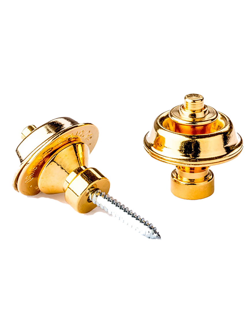 Dunlop® SLS1504G Seguro Correa Straplok® Tradicional Gold 24KT