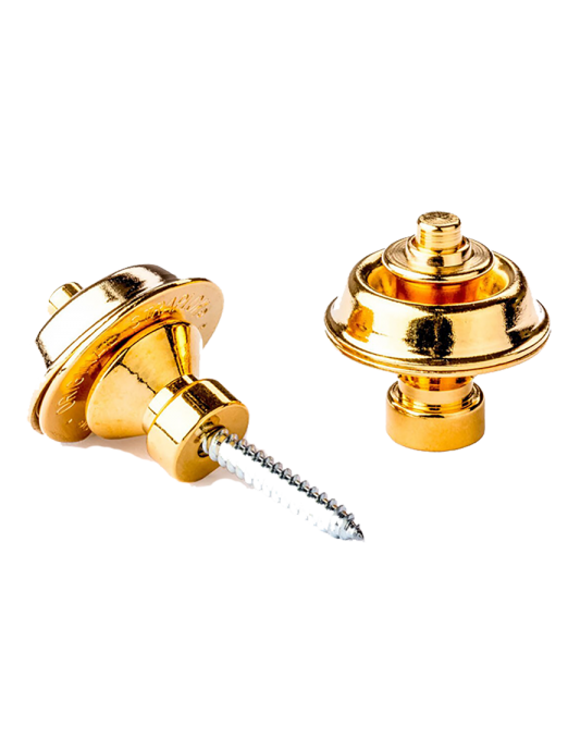 Dunlop® SLS1504G Seguro Correa Straplok® Tradicional Gold 24KT