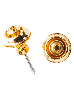 Dunlop® SLS1504G Seguro Correa Straplok® Tradicional Gold 24KT
