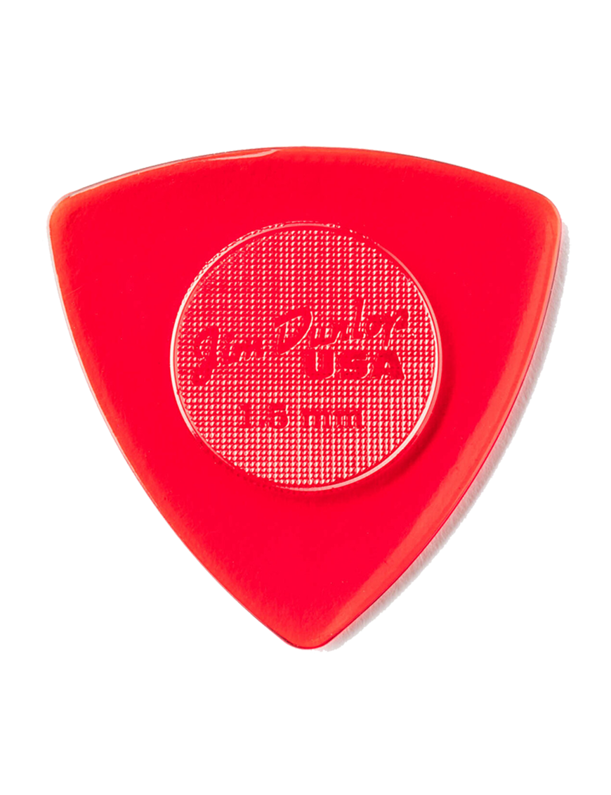 Dunlop® 473 Uñetas Tri Stubby® Calibre: 1.50 mm Color: Rojo Bolsa: 6 Unidades