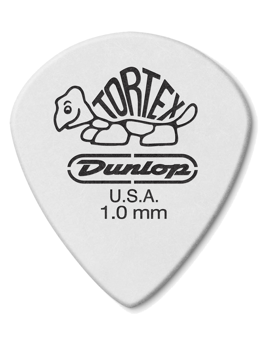 Dunlop® 478 Uñetas Tortex® WHITE JAZZ III Calibre: 1.00 mm Color: Blanco | 12 Unidades