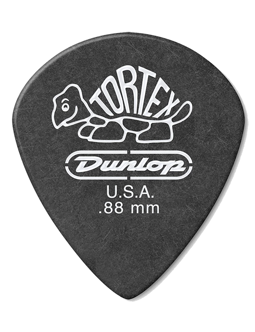 Dunlop® 482 Uñetas Tortex® Pitch Black Jazz III Calibre: .88 Color: Negro | 72 Unidades