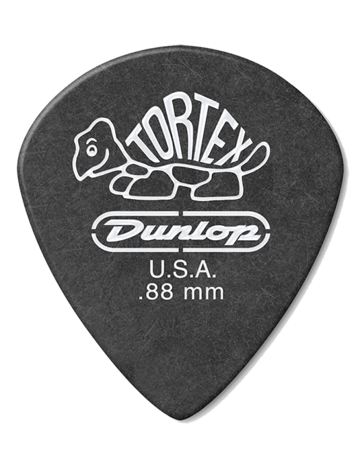 Dunlop® 482 Uñetas Tortex® Pitch Black Jazz III Calibre: .88 Color: Negro | 72 Unidades