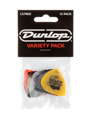 Dunlop® PVP101 Uñetas Variety Pack Calibres: Light Medium | 12 Unidades