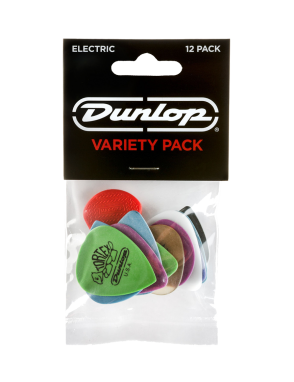Dunlop® Uñetas PVP113 Uñetas Electric Variety Pack Calibres: Variados Bolsa: 12 Unidades
