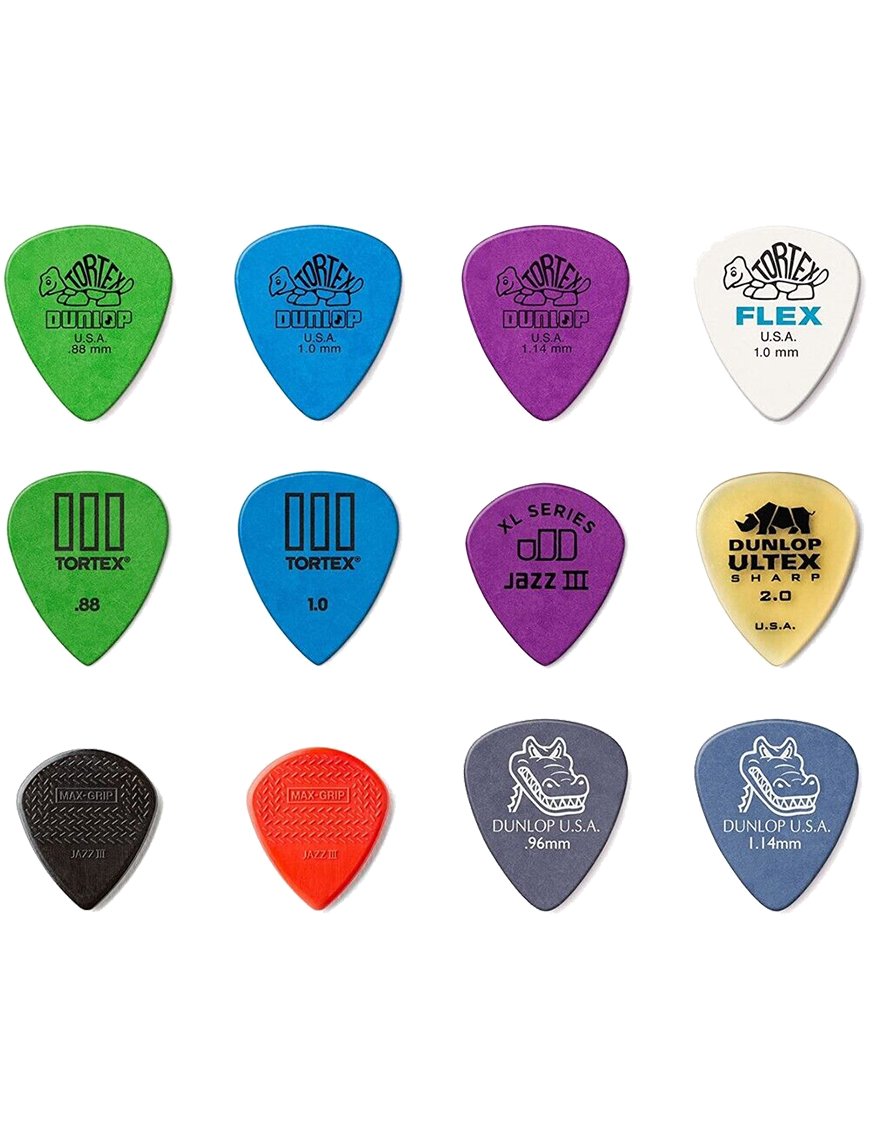 Dunlop® PVP118 Uñetas SHRED Variety Pack Calibres: Variados | 12 Unidades