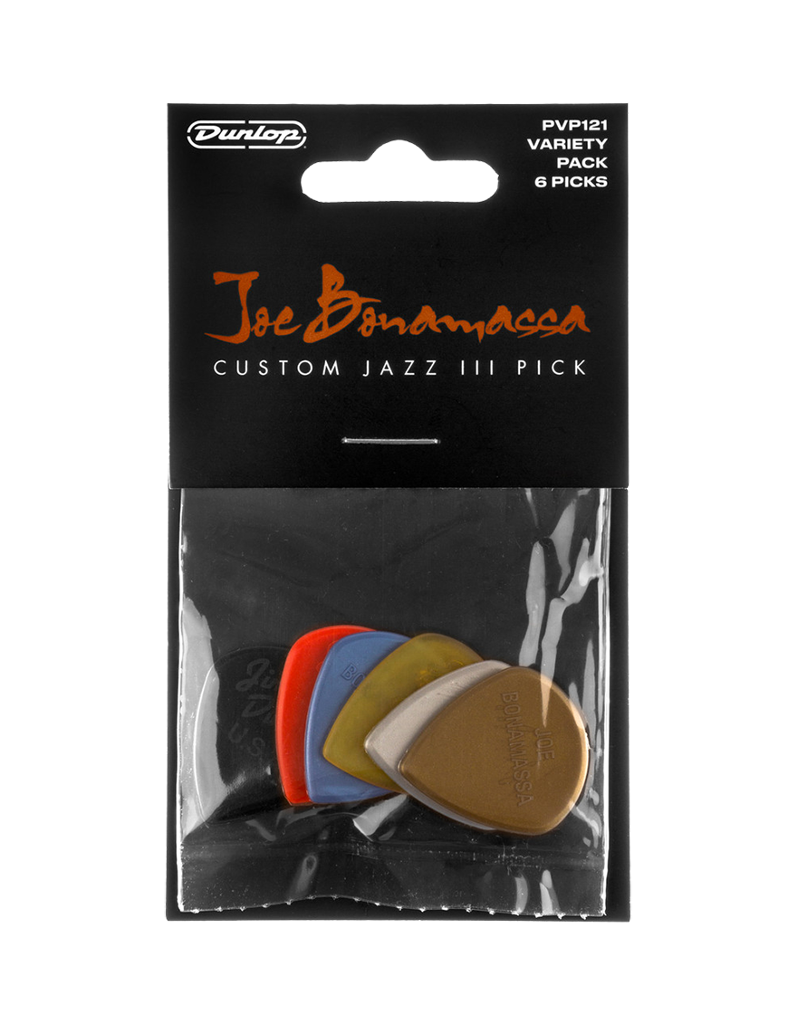 Dunlop® Joe Bonomassa  Uñetas Custom Jazz III | 6 Unidades