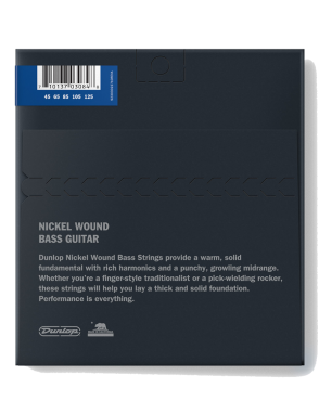 Dunlop® DBN Cuerdas Bajo Eléctrico 5 Cuerdas 45-125 Níquel Medium