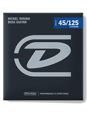 Dunlop® DBN Cuerdas Bajo Eléctrico 5 Cuerdas 45-125 Níquel Medium