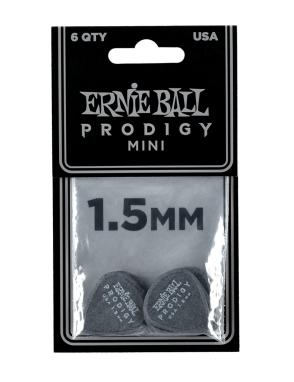 Ernie Ball® PRODIGY Uñetas 1.5 mm Mini Color: Negro