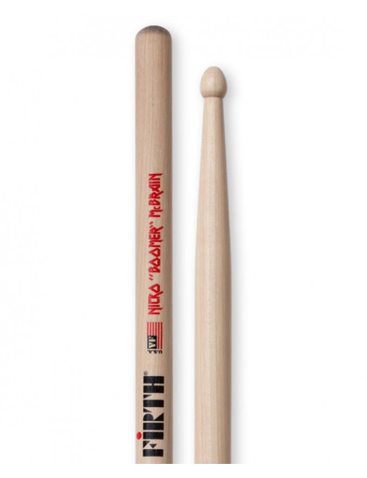 VIC FIRTH® Signature Nicko McBrain 5B Punta Madera