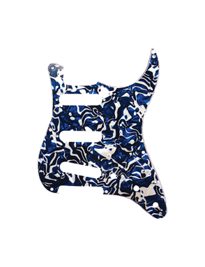 D'Andrea® DPP Strat® Pickguard Golpeador Configuración: S/S/S Color: Blue Swirl Pearl