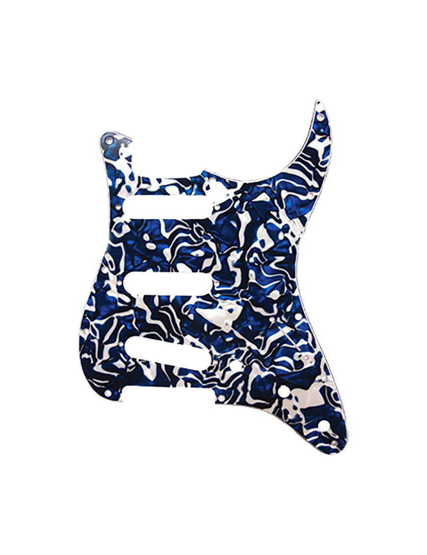 D'Andrea® DPP Strat® Pickguard Golpeador Configuración: S/S/S Color: Blue Swirl Pearl