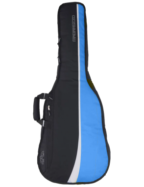 MADAROZZO® G0030 Funda Guitarra Eléctrica MADElegant™ Acolchado 10mm | Black/Turquoise
