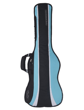 MADAROZZO® G0050 Funda Guitarra Eléctrica MADElegant™ Acolchado 20mm | Black/Turquoise