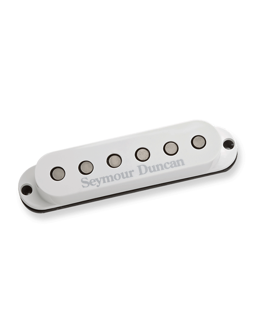Seymour Duncan® SSL-5 Custom Staggered™ Strat Cápsulas Guitarra Eléctrica Single Coil Cover: White