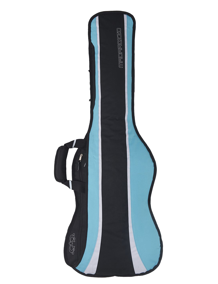 MADAROZZO® G0050 Funda Guitarra Clásica 4/4 MADElegant™ Acolchado 20mm | Black/Turquoise