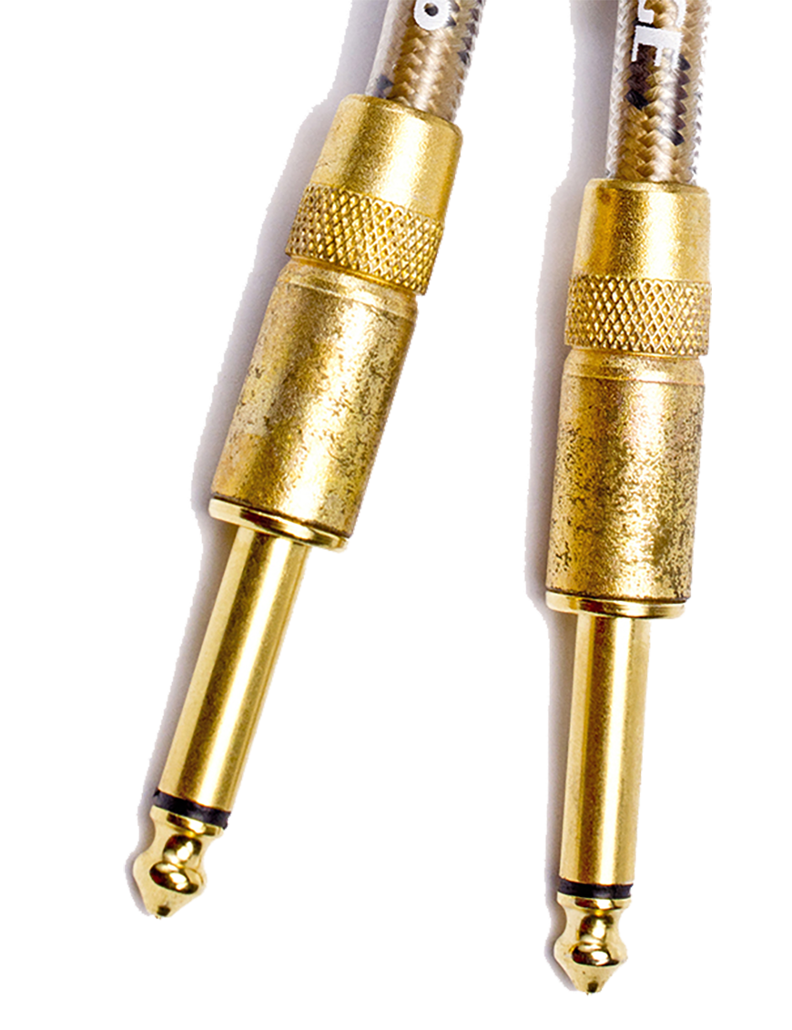 Santo Angelo® VINTAGE Cable Instrumentos Plug ¼" Recto a Plug ¼" Recto OFHC | 6.10 mt