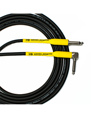 Santo Angelo® SAMURAI Cable Instrumentos Plug ¼" Recto a Plug ¼" L 90° OFHC | 3.05 mt