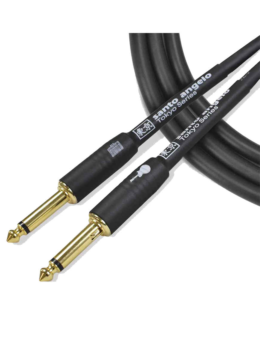 Santo Angelo® Tokyo Cable Instrumentos Automute Plug ¼" Recto a Plug ¼" Recto OFHC | 4.57 mt