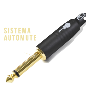 Santo Angelo® Tokyo Cable Instrumentos Automute Plug ¼" Recto a Plug ¼" Recto OFHC | 4.57 mt