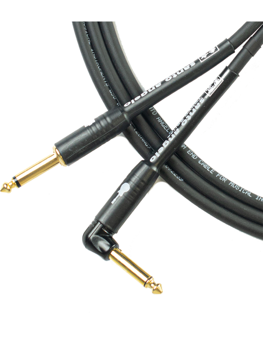 Santo Angelo® Tokyo Cable Instrumentos Automute Plug ¼" Recto Plug ¼" L 90° OFHC | 4.57 Mt