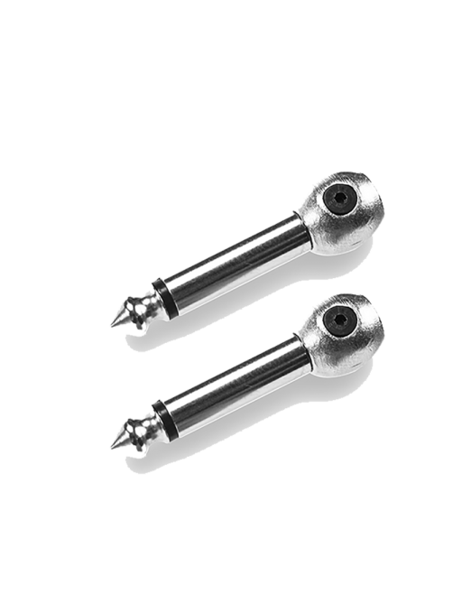 Santo Angelo®  P10LVC 90° Conectores Plug ¼" Tipo Aguja 2 Unidades