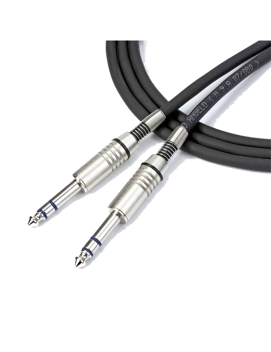 Santo Angelo® AC10 Cable Audio Plug ¼" TRS a Plug ¼" TRS OFHC | 2.00 mt